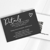 Nichts Extravagant, nur Liebe einfacher QR-Code Begleitkarte