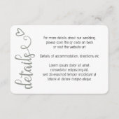 Nichts Extravagant, nur Liebe einfacher QR-Code Begleitkarte (Vorderseite)