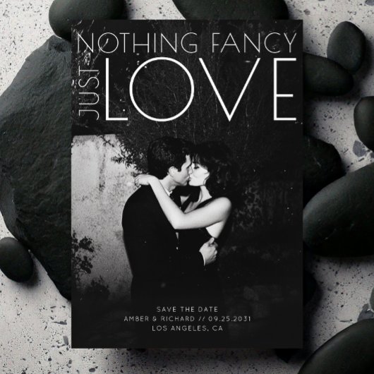 Nichts Extravagant nur Liebe Einzigartig Moderne H Save The Date