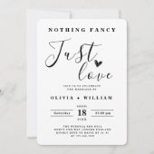 Nichts Extravagant nur Liebe Elegante Einfache Hoc Einladung (Vorderseite)
