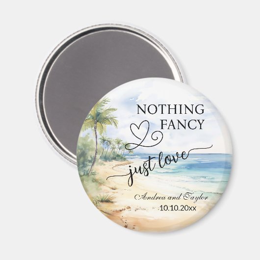 Nichts Extravagant nur Liebe Elegante Hochzeitsgun Magnet (Vorderseite/Rückseite)