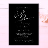 Nichts Extravagant nur Liebe Eleganter QR-Code Hoc Einladung