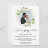 Nichts Extravagant nur Liebe Eloped Hochzeit Feier Einladung (Vorderseite)