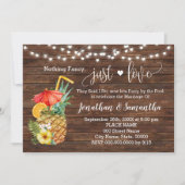 Nichts Extravagant nur Liebe Eloped Pool Party lad Save The Date (Vorderseite)