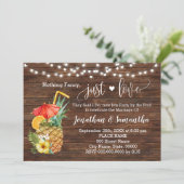 Nichts Extravagant nur Liebe Eloped Pool Party lad Save The Date (Stehend Vorderseite)