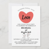 Nichts Extravagant nur Liebe Elopement Hochzeit Co Einladung (Vorderseite)