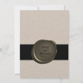 Nichts Extravagant nur Liebe Elopement Pen & Inkwe Einladung (Rückseite)