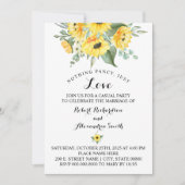 Nichts Extravagant nur Liebe Elopement Sonnenblume Einladung (Vorderseite)
