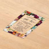 Nichts Extravagant, nur Liebe Elopement Wine Navy Acryleinladungen (Ablage )