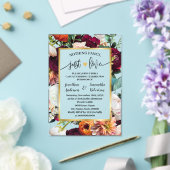 Nichts Extravagant, nur Liebe Elopement Wine Navy Acryleinladungen (In Situ (Hochzeit))