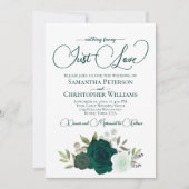 Nichts Extravagant nur Liebe Emerald Boho Rose Hoc Einladung (Vorderseite)