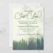 Nichts Extravagant nur Liebe Foggy Green Pines Hoc Einladung (Vorderseite)