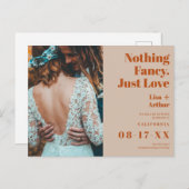 Nichts extravagant nur Liebe Foto boho Save the Da Postkarte (Vorne/Hinten)