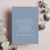 Nichts Extravagant nur Liebe Foto Hochzeit Empfang Einladung