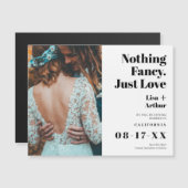 Nichts extravagant nur Liebe Foto mutig Save the D Magnetkarte (Vorne/Hinten)