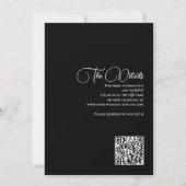 Nichts Extravagant nur Liebe Foto Overlay Hochzeit Einladung (Rückseite)