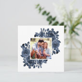 Nichts Extravagant nur Liebe Foto Rose Hochzeit Einladung (Stehend Vorderseite)