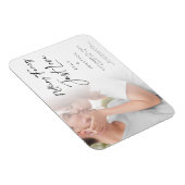 Nichts Extravagant nur Liebe Foto Save the Date Magnet (Rechte Seite)