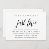 Nichts Extravagant, nur Liebe glücklich je nach Br Einladung (Vorne/Hinten)