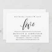 Nichts Extravagant, nur Liebe glücklich je nach Br Einladung (Vorne/Hinten)