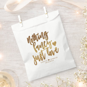 Nichts Extravagant nur Liebe   Gold Heart Micro We Geschenktütchen