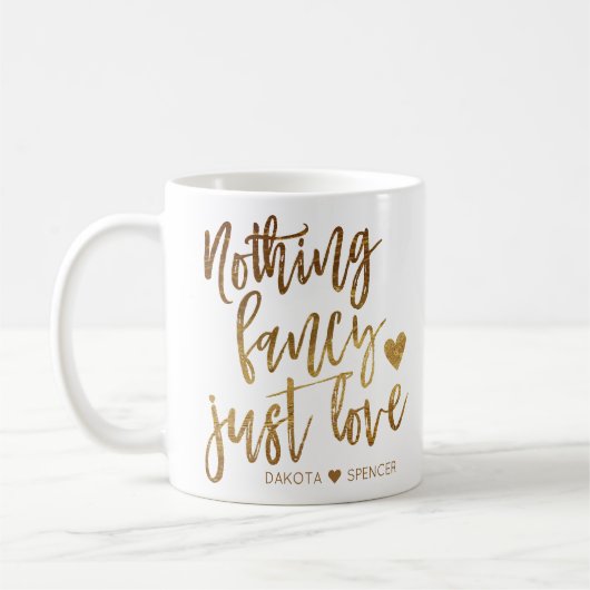 Nichts Extravagant nur Liebe | Gold Heart Micro We Kaffeetasse (Links)