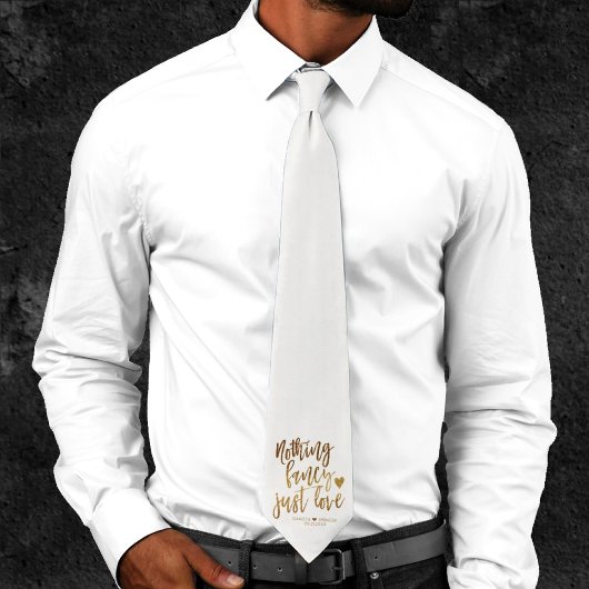 Nichts Extravagant nur Liebe | Gold Heart Micro We Krawatte