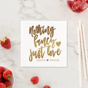 Nichts Extravagant nur Liebe   Gold Heart Micro We Serviette