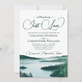 Nichts Extravagant nur Liebe Green Lake Tahoe Wedd Einladung (Vorderseite)