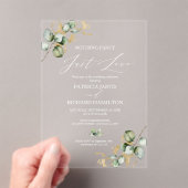 Nichts Extravagant nur Liebe Greenerity Wedding Acryleinladungen (Insitu (Handheld))