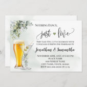 Nichts Extravagant, nur Liebe Grün einladen Save The Date (Vorne/Hinten)