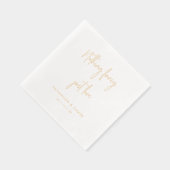 Nichts Extravagant nur Liebe Hand geschrieben Hoch Servietten Mit Folie (Rechts)