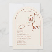 Nichts Extravagant, nur Liebe handgeschriebene Skr Einladung (Vorderseite)