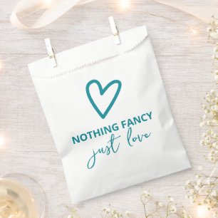 Nichts Extravagant nur Liebe Herz Retro Hochzeit Geschenktütchen