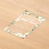 Nichts Extravagant nur Liebe Hochzeit Acryleinladungen (Ablage )