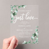 Nichts Extravagant nur Liebe Hochzeit Acryleinladungen (Insitu (Handheld))