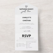 Nichts Extravagant nur Liebe Hochzeit All In One Einladung (Innen Boden)