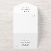 Nichts Extravagant nur Liebe Hochzeit All-in-One-Einladung (Außenseite)