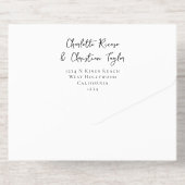 Nichts Extravagant nur Liebe Hochzeit All-in-One-Einladung (Rückseite)