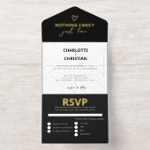 Nichts Extravagant nur Liebe Hochzeit All-in-One-Einladung (Innenseite)