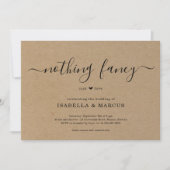 Nichts Extravagant nur Liebe Hochzeit Einladung (Vorderseite)