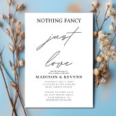 Nichts Extravagant nur Liebe Hochzeit Einladung
