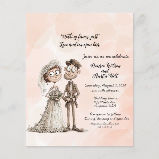 Nichts Extravagant nur Liebe Hochzeit Einladung Fl Flyer (Vorne)