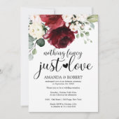 Nichts Extravagant nur Liebe Hochzeit Einladungen (Vorderseite)