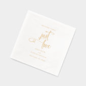 Nichts Extravagant nur Liebe Hochzeit Gold Servietten Mit Folie (Links)