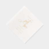 Nichts Extravagant nur Liebe Hochzeit Gold Servietten Mit Folie (Rechts)