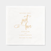 Nichts Extravagant nur Liebe Hochzeit Gold Servietten Mit Folie (Vorderseite)