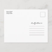 Nichts Extravagant nur Liebe Hochzeit speichern da Postkarte (Rückseite)