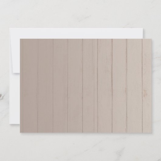 Nichts Extravagant nur Liebe Hochzeit von weißer B Einladung (Rückseite)