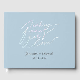 Nichts Extravagant nur Liebe Hochzeitsangebot mit  Gästebuch